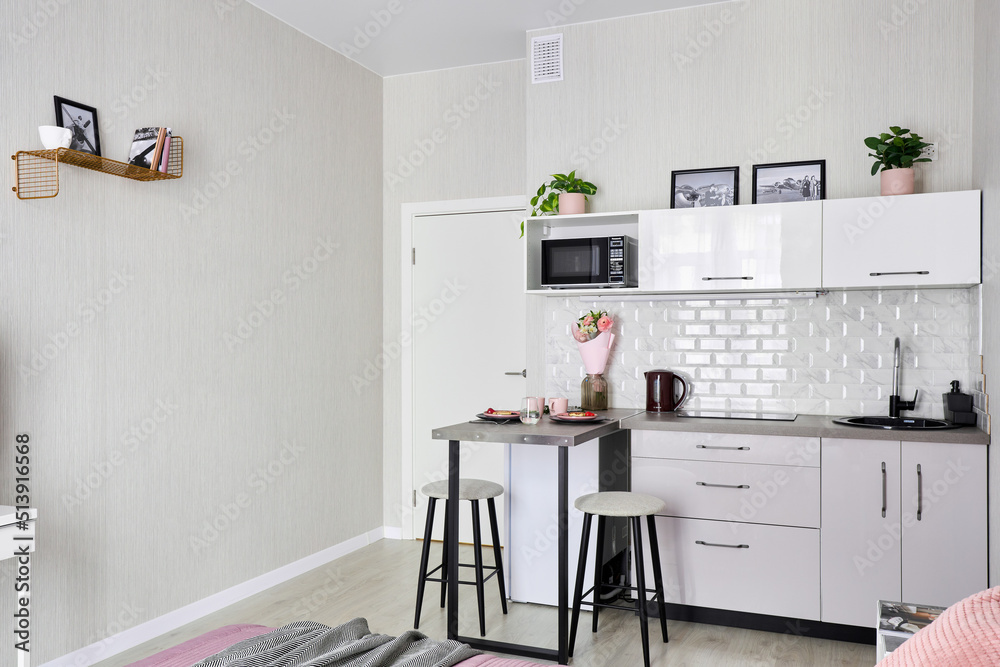 Stylish decorated studio apartment for daily rent